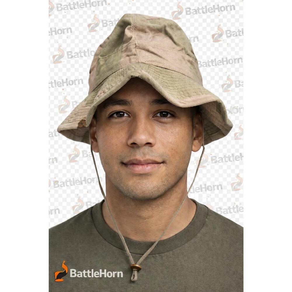 US Army DCU Desert Camo Boonie Hat 3-Color Sun Hat USGI Size 6 1/2